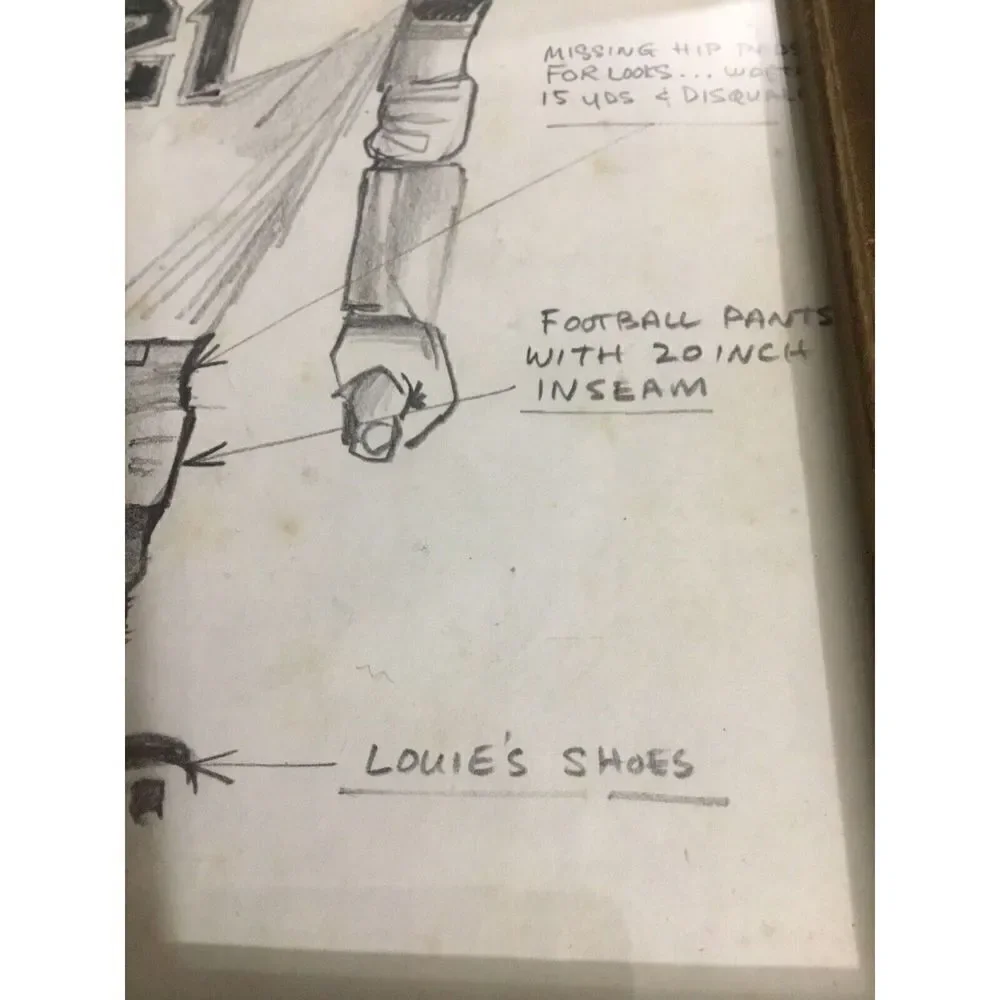Vtg Art an Original Pencil Drawings Travesty Caricature Takeoff Baseball Raiyola